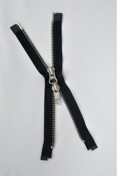 ZIP073  3號拉鏈 雙頭上下拉拉鏈  白銅牙拉鏈款式  開尾拉鏈  不設單獨拉鍊訂購 細節-5